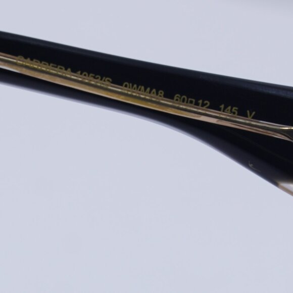 CARRERA 1053/S 00WM A8 Sunglasses Black/Beige Aviator Frame, Brown Lenses - Picture 5 of 11